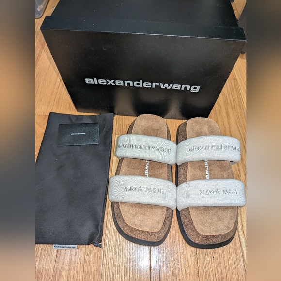 NEW ALEXANDER WANG RONAN SLIDE SANDALS - Picture 8 of 10